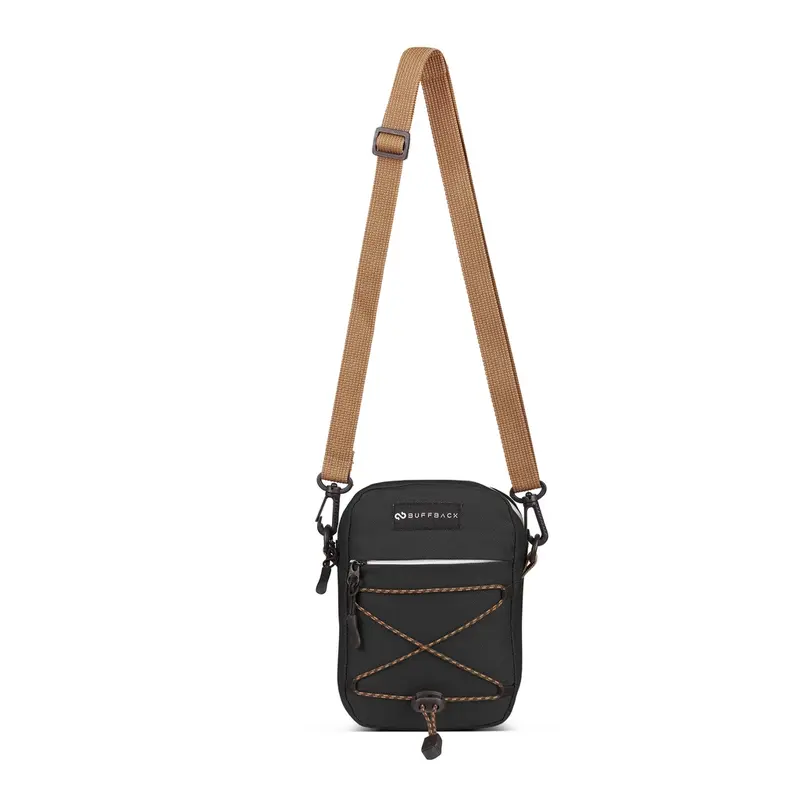 BUFFBACK SPESIAL BUNDLING 115 Ribu Dapat 5pcs Tas Selempang Pria Wanita YWE-77834 Hitam Slingbag 2