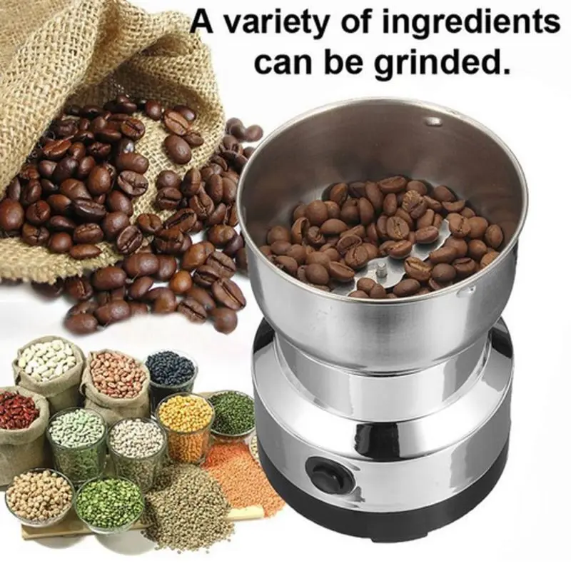 Multifunctional Stainless Steel Grinder for Grinding Cereals, Nuts, and Tea