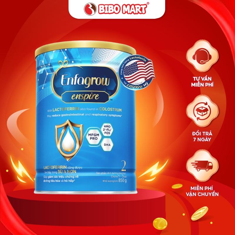 Sữa bột Enfagrow Enspire 2 - 850G dành cho trẻ em từ 1-3 tuổi - Bibomart