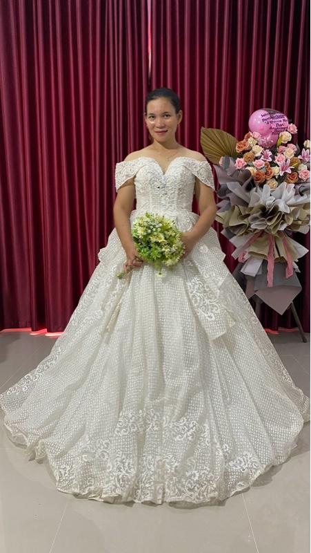 Product Introduction of Gaun Pengantin Sabrina Mewah untuk Wanita - Dress, Pesta, Panjang 6