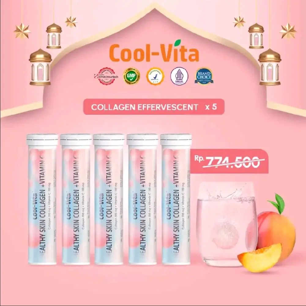 Coolvita beauty collagen paket 5 tube (20x5) jamin original 100% & Ready stock