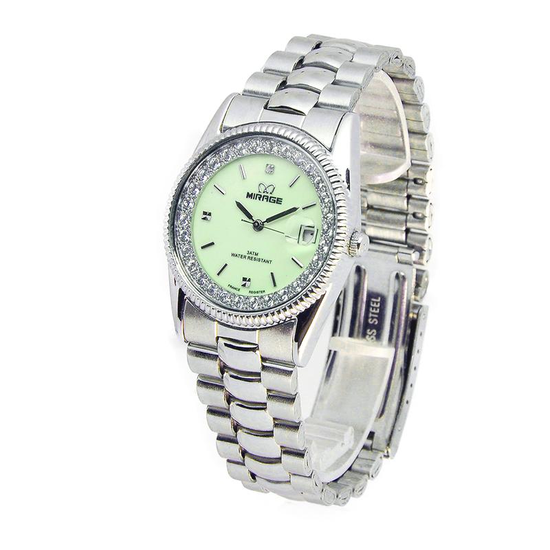 Product Introduction of Mirage Watch - Jam Tangan Analog Wanita Casual Silver Permata RX M Tahan Air Kaca Stainless Watches 0