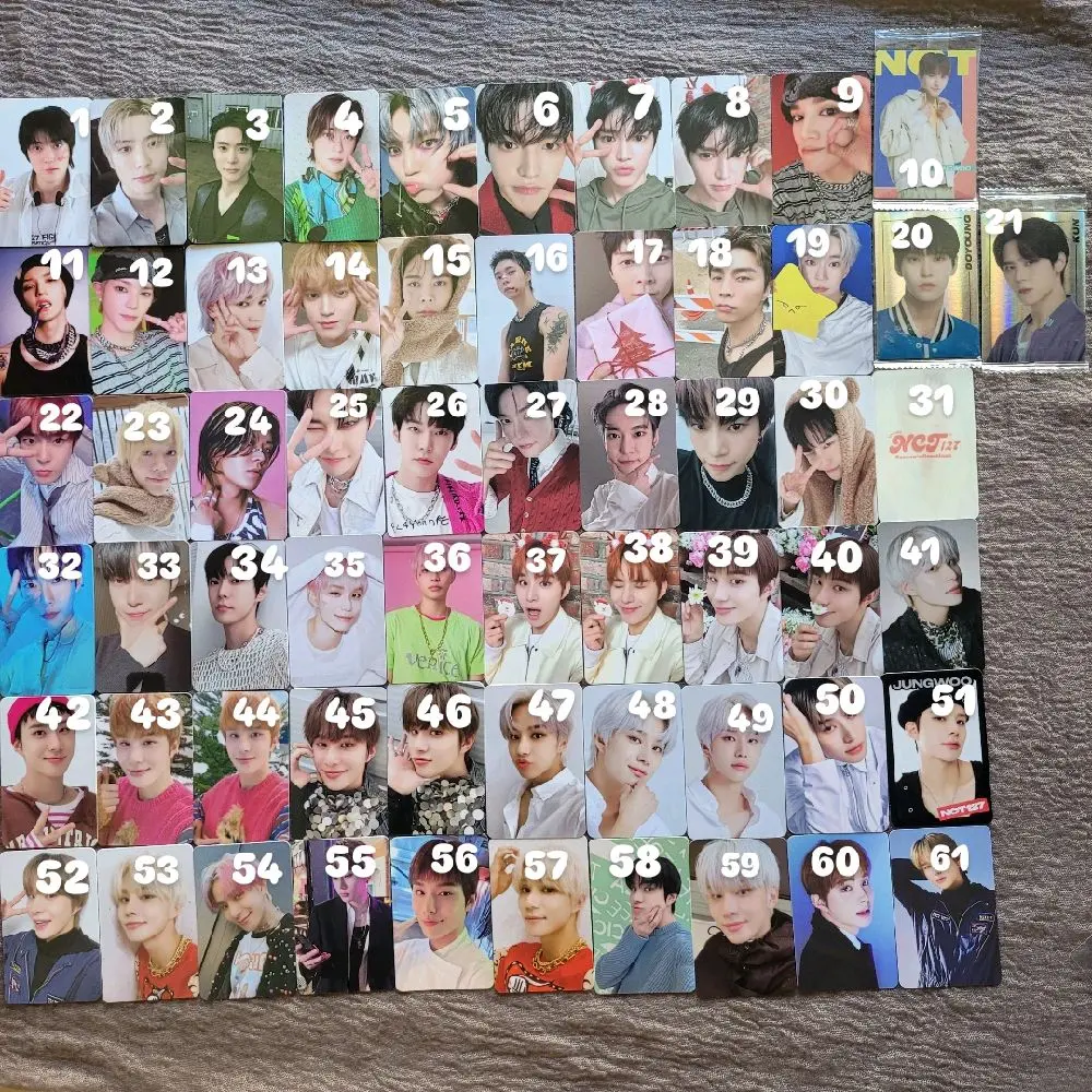 NCT 127 Jaehyun Taeyong Johnny Yuta Doyoung Jungwooo Photocard Offivcial