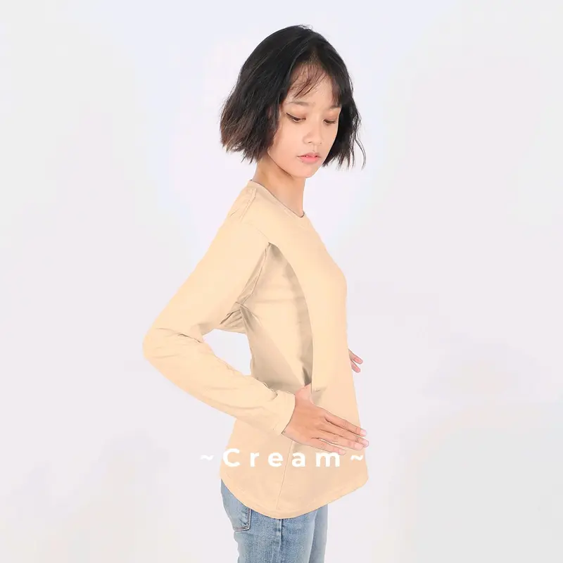 KAOS BASIC BUSUI LENGAN PANJANG IBU MENYUSUI Katun 100% Combed 30s Adem Nyaman 7