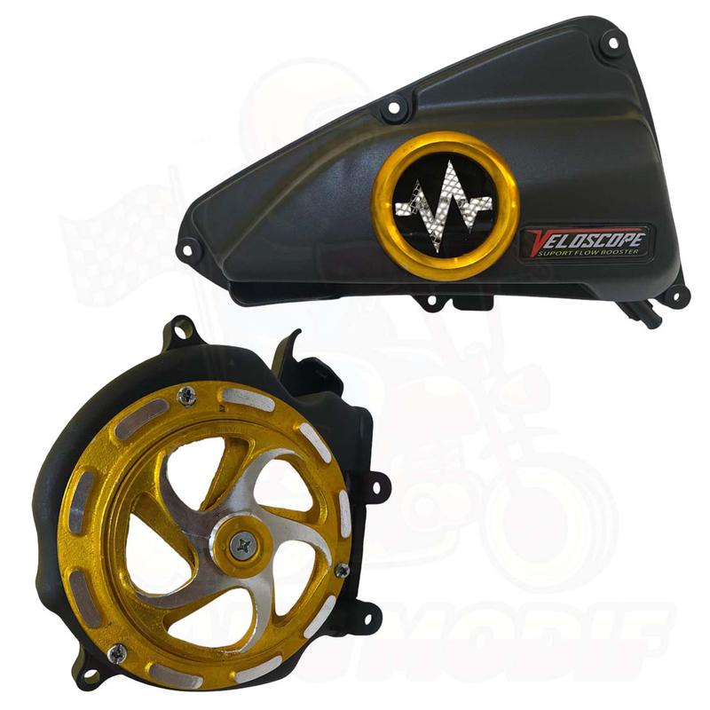 PAKET SPINNER + VELOSCOPE BEAT 2022 SCOOPY 2022 GENIO 2022 TUTUP FILTER VELOSCOPE BEAT 2022 COVER KIPAS SPINER BEAT 2022 5