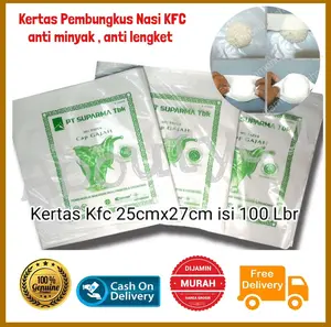 Kertas Bungkus Nasi KFC Kertas Nasi Bungkus Burger Kertas Putih Padang Fast Food Paper