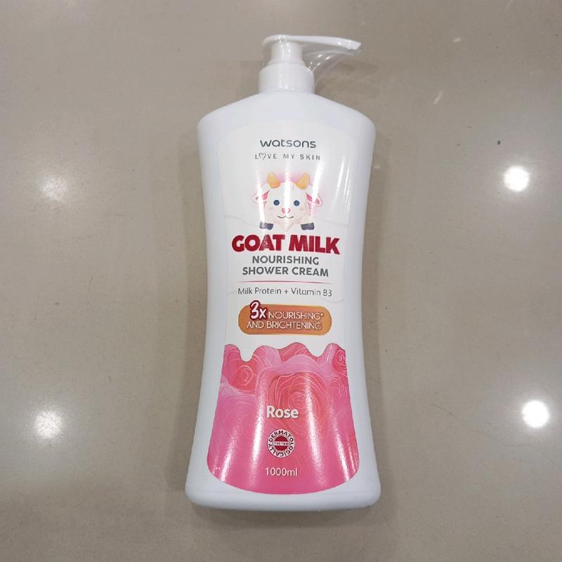 SABUN MANDI GOAT MILK WATSONS 1000ML/1LITER CAIR 4