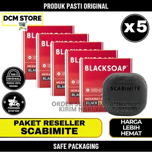 Scabimite 60 Gr Blacksoap Bundling Super Hemat Paket Reseller Harga Lebih Hemat Melindungi Kulit Dari Kuman Dan Bakteri Serta Melembabkan Kulit Gatal-Gatal Pada Kulit Dan Masalah Kulit Lainnya Sabun Hitam Arang