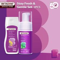 Gambar Stay Fresh & Gentle Set - Pembersih Kewanitaan dengan Prebiotik, Asam Laktat & Tri-Care+ | Menyeimbangkan pH, Mendukung Bakteri Baik, Menenangkan Kulit Sensitif, Bebas Sabun, Teruji Ginekologis, & Hipoalergenik dari Betadine Shop Kota Tangerang 1 Tokopedia