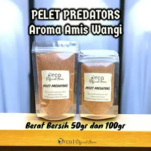 Orca Fishing Predators Pelet Umpan Pancing Semua Jenis Ikan Kemasan 50gr dan 100gr