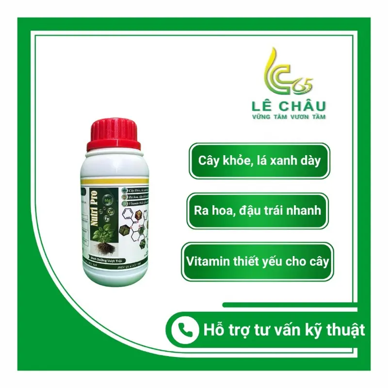 Nutri pro - Dinh dưỡng trung vi lượng thiết yếu cho cây trồng, hiệu quả vượt trội