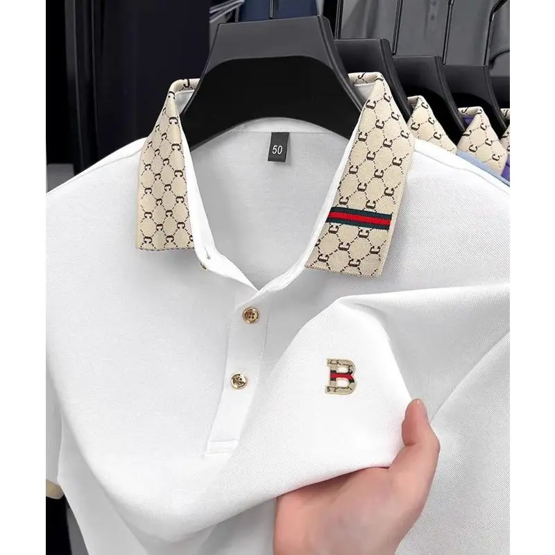 (BIG SIZE) Áo Polo Nam Thêu Chữ Bản Nút Vàng Siêu Nét Chất Lượng New S24 Không Phai Không Xù Thoáng Mềm Mát Size M L XL XXL