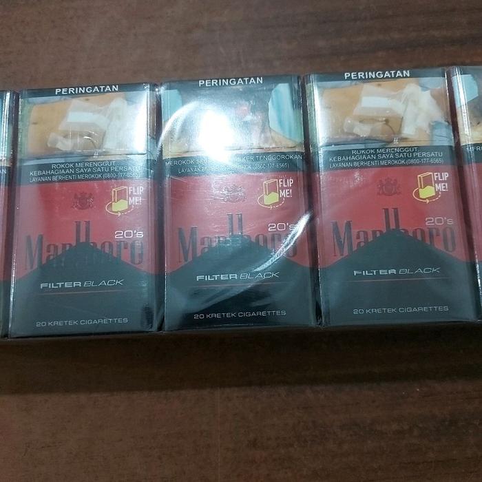 Jual Rokok MARLBORO FILTER BLACK 20 (Slop) 10 Bungkus - Kab