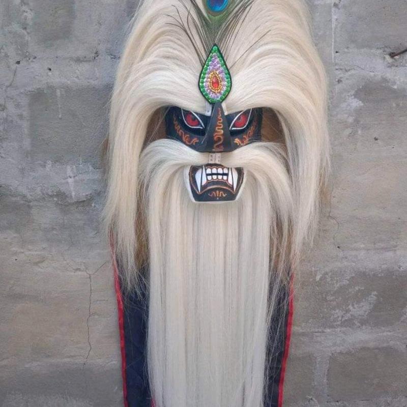 topeng ganong alusan rambut panjang cocok buat dewasa dan buat pentas seni Topi 4
