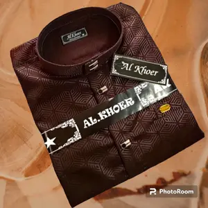 PART 2 !! kemko pria dewasa kemeja sultan embos kancing jepret rayon twill m Mewah Baju Muslim Koko