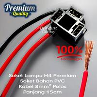 Gambar Soket Rumah Lampu type H4 - Type PREMIUM 100% Tembaga - Harga Per Set dari Brilliant Acsesoris Kota Surabaya 3 Tokopedia