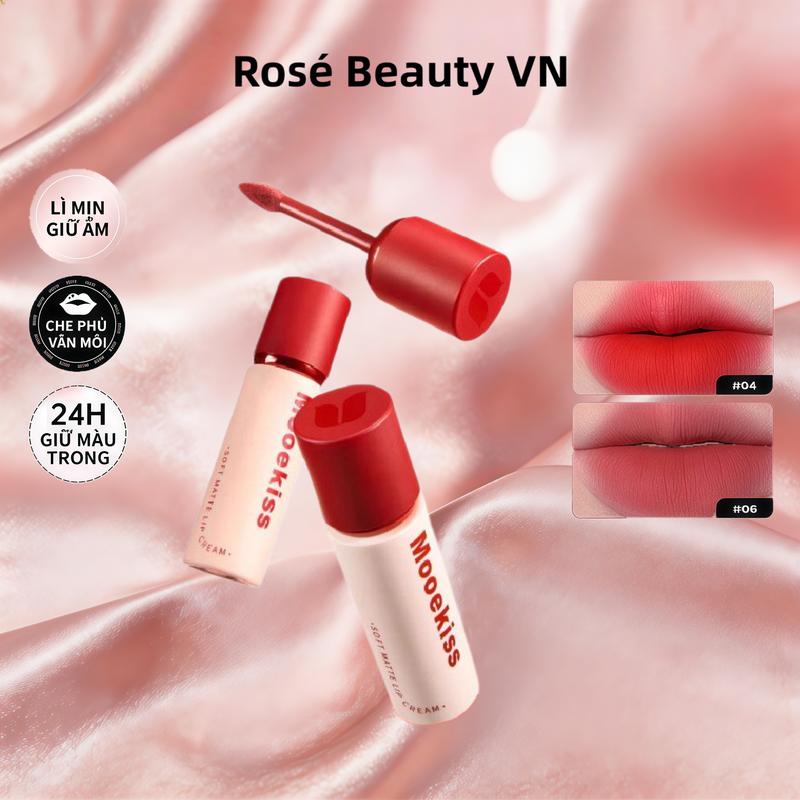 Matte Velvet Lip Cream Không dính cốc Không Phai Màu Son Trang điểm Môi 8 Màu…