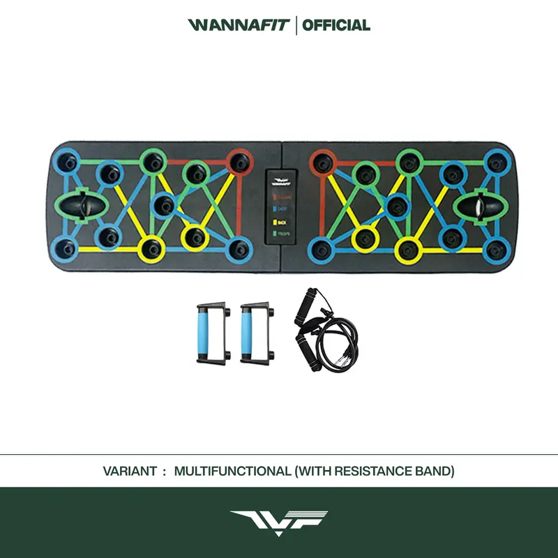 WANNAFIT Multifunctional Push Up Board | Alat Olahraga Rumah 1