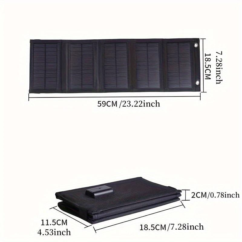 35W Portable Waterproof Solar Panel, Foldable Power Supply for USB, Computer, and Mobile Phones for Camping 2