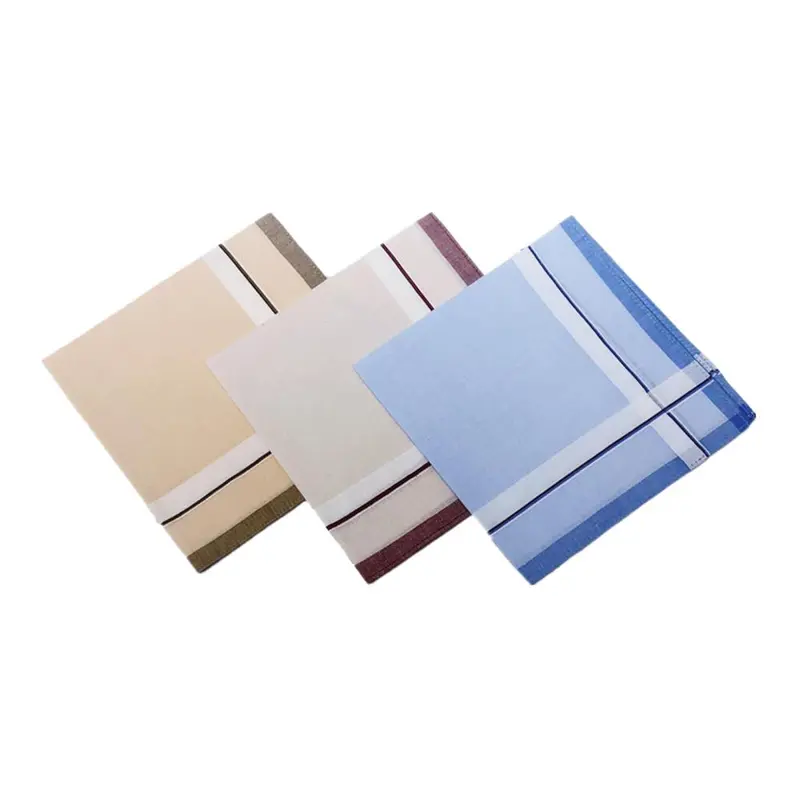 Khăn Tay Nam, Chất Liệu Cotton, Khăn Tay Vuông Bỏ Túi, Khăn Tay Dụng Cụ, 40x40cm, Nhiều Màu Sắc, Thích Hợp Cho Dạ Hội, Đám Cưới Thường Ngày, Lễ Kỷ Niệm, Ông Nội, Tuyệt Vời Làm Quà Tặng 3