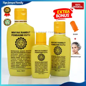Cap Tiga Jempol Pembasmi Kutu Rambut Ampuh Sampai ke Telurnya Bonus Sisir serit Dan Showercup Bukan Shampoo Atau Conditioner