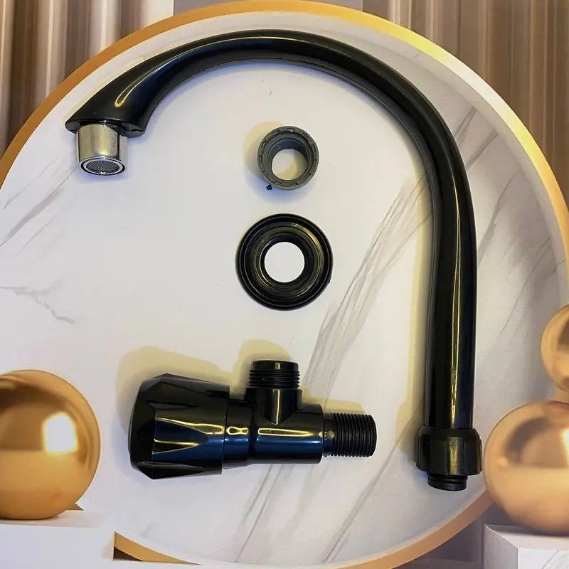 Keran air Keran angsa Mahkota PVC MURAH Mewah Cuci Piring / Wastafel / Kamar mandi / Dapur Hitam bathtub faucet 0
