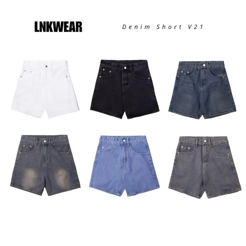 [ Mẫu 2026 ] QUẦN SHORT NAM/ NỮ DENIM TRÊN GỐI V21 LNKWEAR