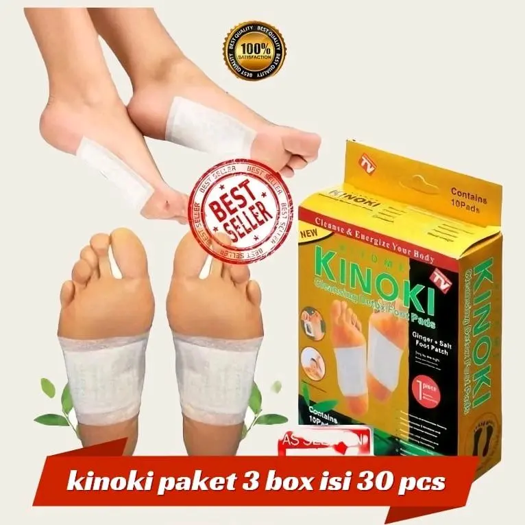 Promo Kinoki Gold 3 Box Isi 30 pcs Koyo Kaki Ginger Patch Hand K Inoki Indonesia