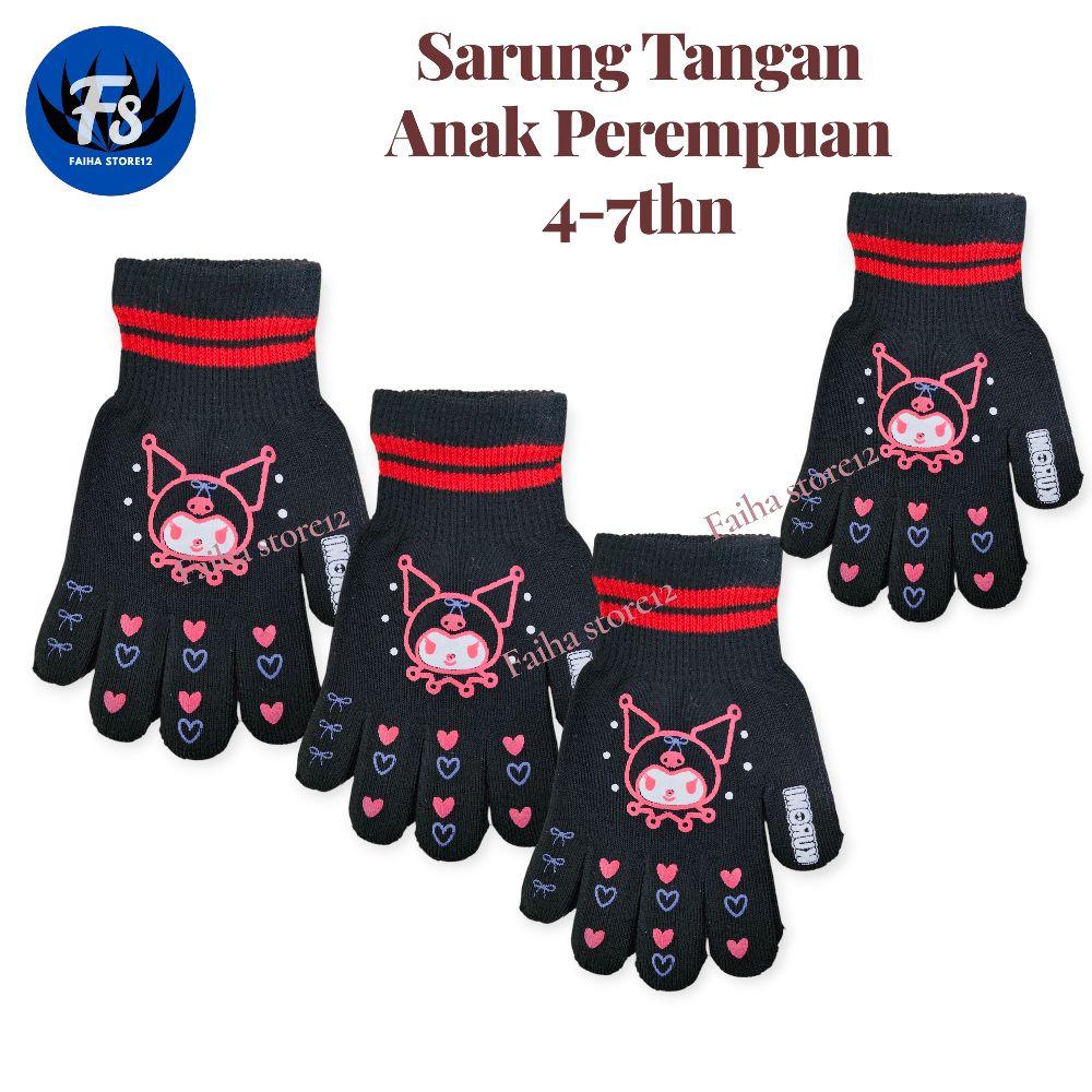 3 Pasang Sarung Tangan Anak Perempuan Karakter Gambar Cewek 4-7thn Lembut Nyaman Warna Ungu Pink Hitam 3 Pasang Sarung Tangan Anak Perempuan Karakter Gambar Cewek 4-7thn Lembut Nyaman Warna Ungu Pink Hitam