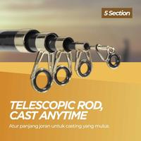 Gambar TaffSPORT Joran Pancing Antena Portable Carbon Fiber Rod - 2.1M/5 dari Taffware Official Store Kota Administrasi Jakarta Barat 5 Tokopedia