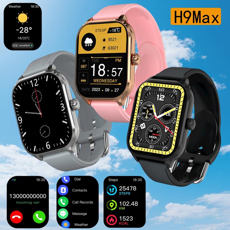 Đồng hồ thông minh H9Max - Theo dõi sức khỏe, gọi điện qua Bluetooth kèm thông…
