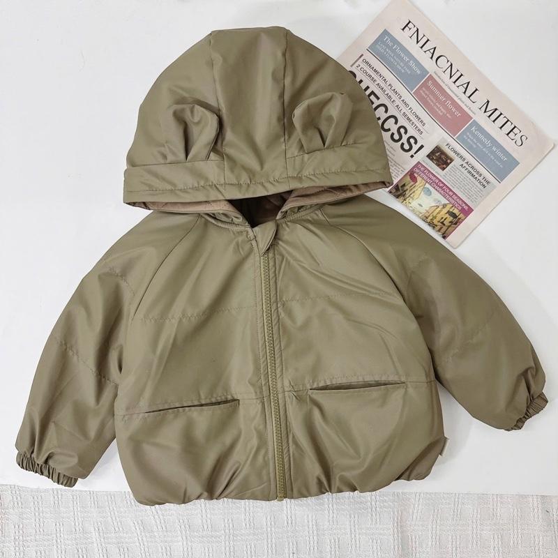 [BeHan] Áo phao béo giả da phao trần bông dày dặn cho bé trai bé gái 8-17kg - A25B111