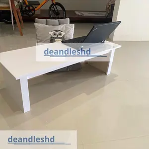 Meja laptop lesehan 100 cm Meja minimalis multifungsi Putih Furniture