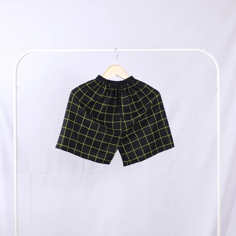 Celana Pendek Santai Motif Api Tartan [PAKET HEMAT 100RB DAPAT 13PCS CELANA] Kolor Karet Melar Cowo Cewe Cewek Cowok Unisex Murah Santai Rumahan Obral Tebal Bagus Adem Hitam Lotto Kaos Jersey 5