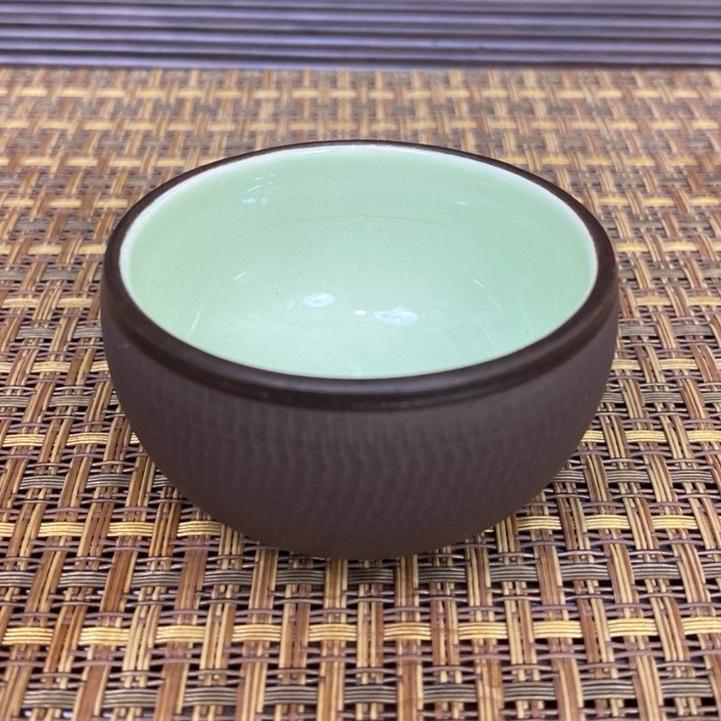 Chén Lẻ Hồng Sa Nâu Ganh [ DANGLY TEA ] Uống Pha Trà Đạo Món Đồ Dụng Cụ Ấm Chén Chè Bằng Gốm Sứ Đen Nâu