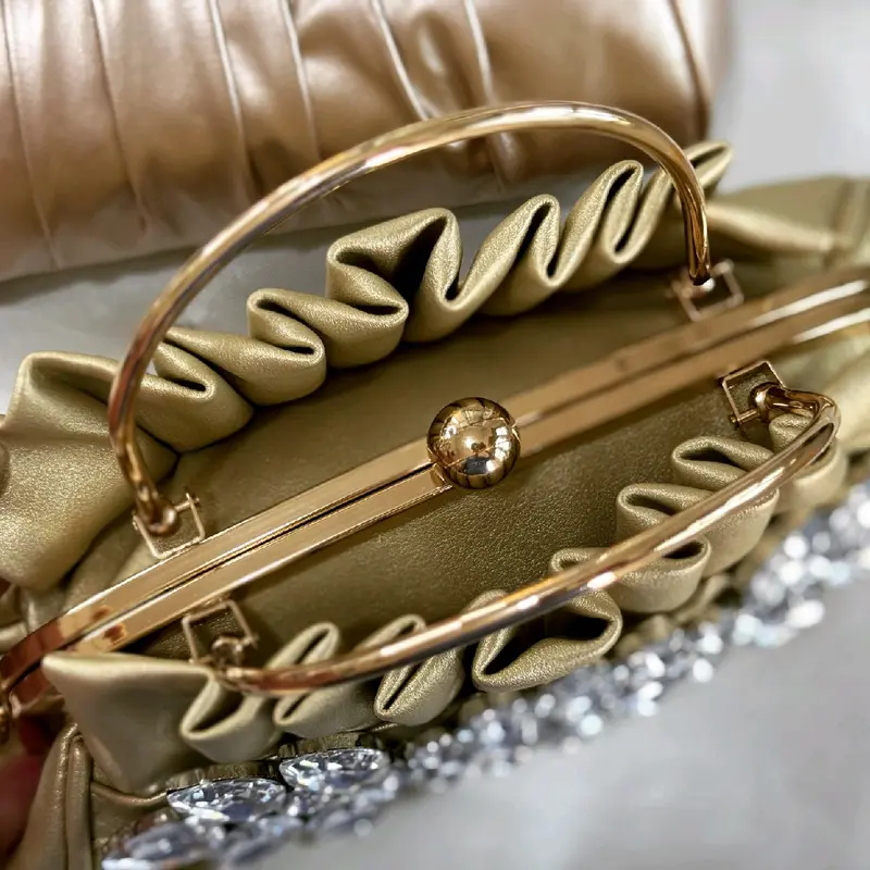 Tas Pesta AMINDA Embellished Crystal Clutch Bag Wanita 3