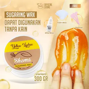 Bioshema - Sugaring Wax (Stripless) 300Gr BPOM + Serum After Wax + Spatula + Kain Wax Pemakaian bisa tanpa kain wax Removal Waxing