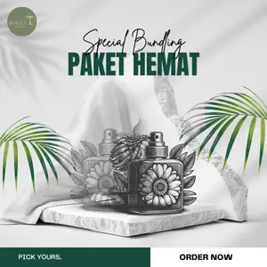 {PAKET BUNDLING} Extrait de Parfum (WANGI TULIS DI NOTES) BOSQUEPerfume Inspired By Designer Ternama Spray Best Seller Pria & Wanita Wangi Cair Wanginya