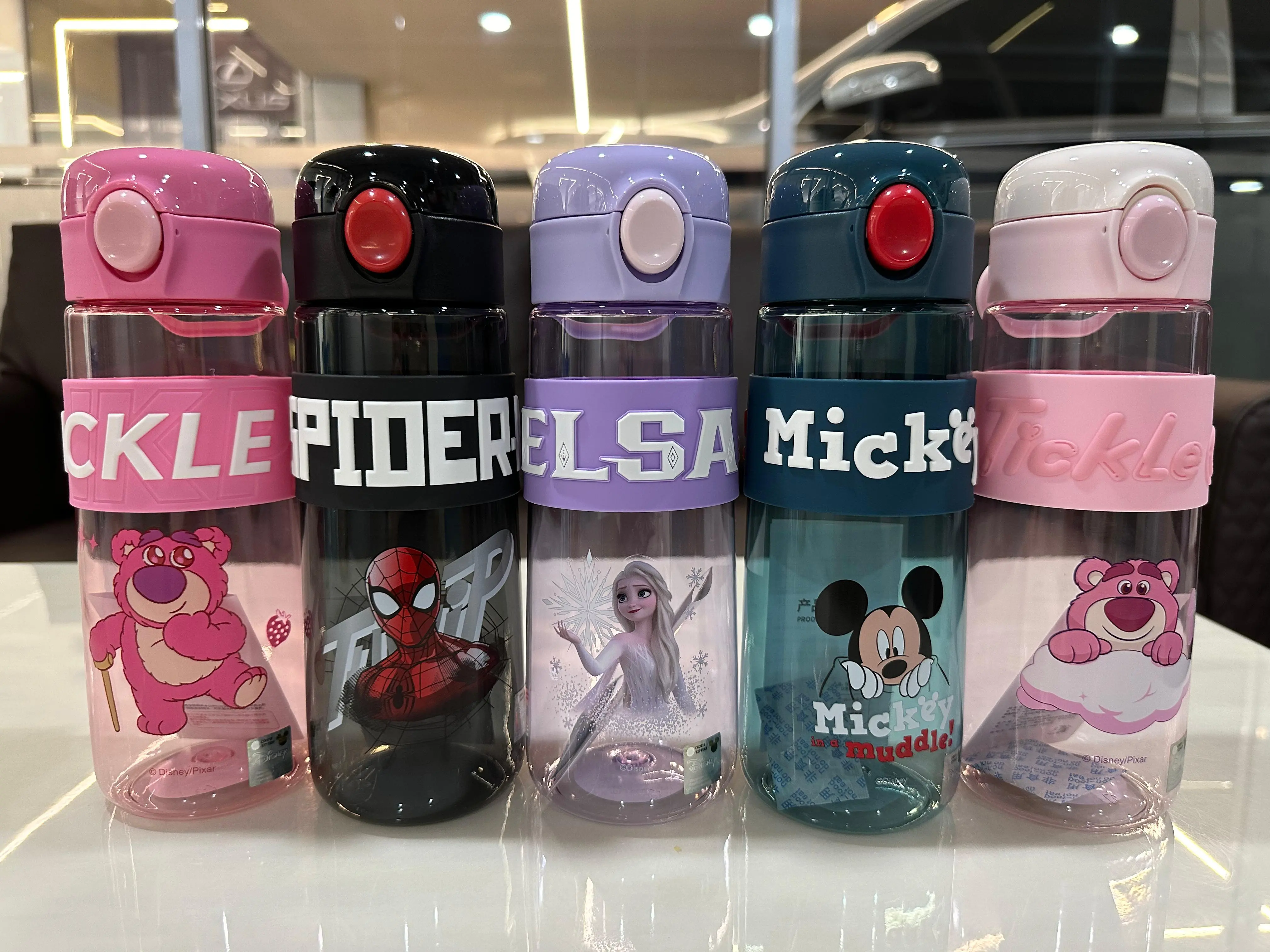 BOTOL MINUM TEGUK ANAK BAHAN TRITAN 620ML LOTSO SPIDERMAN ELSA MICKEY