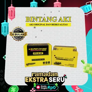 SUPERCHARGE GOLD GTZ5S Aki Gel Motor Beat Supra X 125 Scoopy Revo Mio Vario 110 Asli Motorcycle Aki