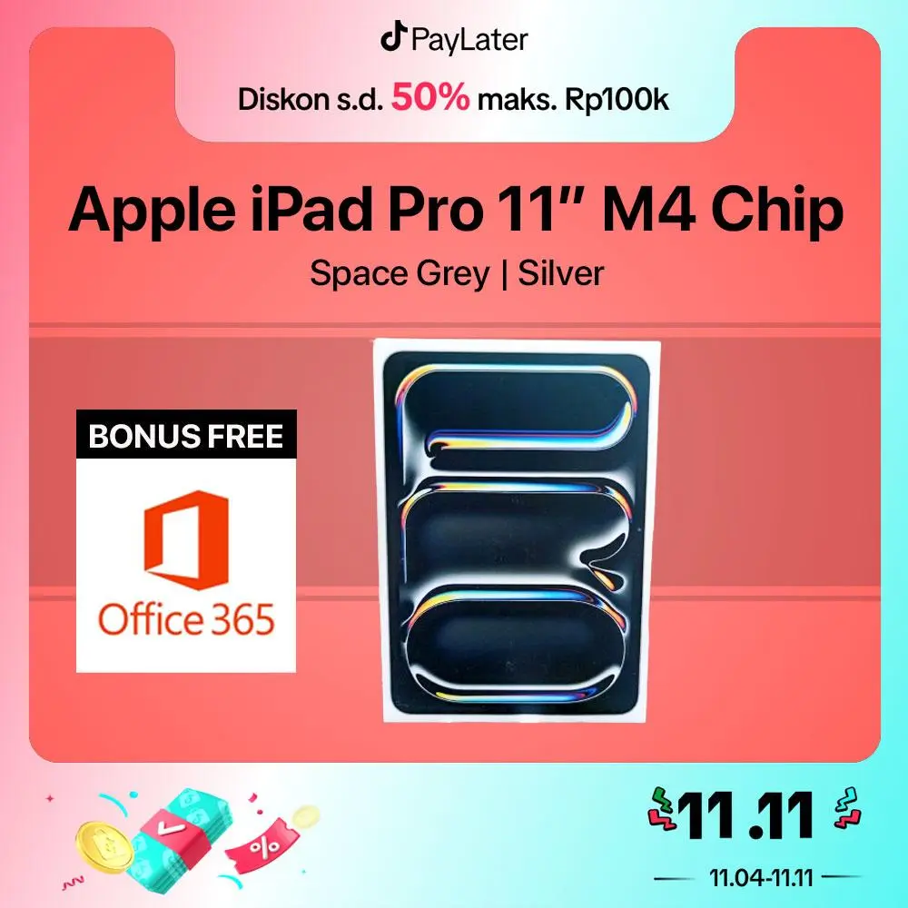 [ EXCLUSIVE KOHCUN ] Apple iPad Pro 2024 11" inch M4 Chip 256GB Wifi Only Garansi Apple
