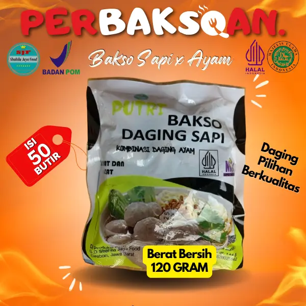 Bakso Putri Isi 14 Butir Berat 129 Gram Baso Pentol Sahila