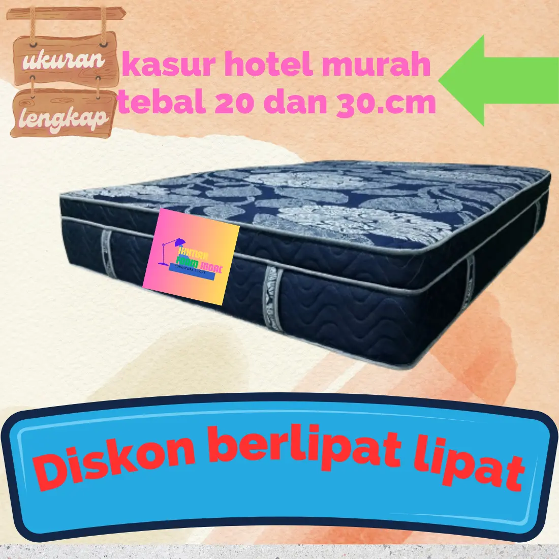 MATRAS BUSA MURAH KASUR BUSA TEBAL 30 cm DAN 20 CM