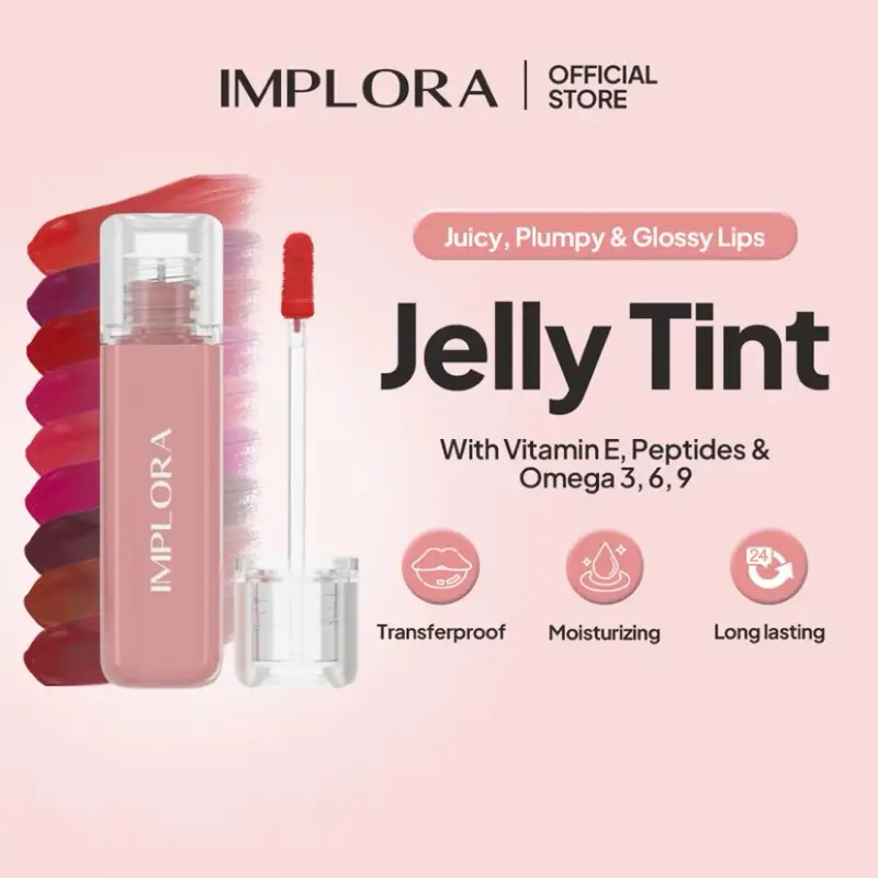 LIP TIN JELLY  IMPLORA WITH OMEGA DAN VIT E