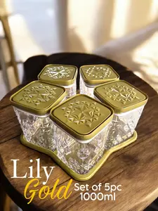 CALISTA LILY SET 5 | Toples Calista Lily 1000ML | Toples Akrilik Serbaguna