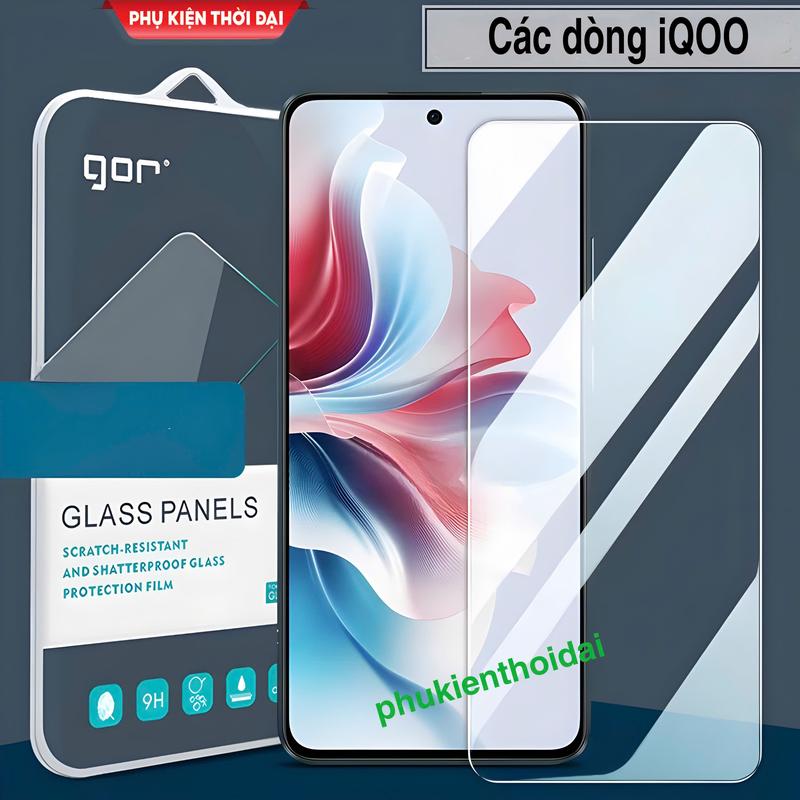  Cường lực Gor iQOO Neo 9   9 Pro   Neo 9s Pro   9s Pro+   Z9 Turbo   Neo 10   Z10 Turbo Pro trong suốt trơn mượt hạn chế vân tay 