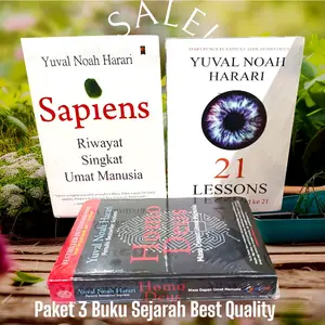 Paket 3 Buku Sapiens | Homo Deus | 21 Lessons | Yuval Noah Harari(isi 3 Buku Best Quality)