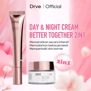 Drve Better Together 1 Bundle 2 (Brightening Day Cream & Moisturizer Night Cream) mengandung Niacinamide membantu mecerahkan wajah dan memberikan perlindungan kulit yang rusak