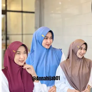 Hijab  ( 100 rb dapt 10 pcs )bergo hamidah size M label akrilik gold menutup dada cantik lembut jersey premium muslim  Hitam Navy Pink Putih instan hijab nyaman dipakai hanya boleh dicuci dengan tangan Kerudung Pita Syari Khimar Crepe Santai  Panjang Pad
