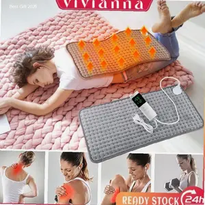 【COD】80x40cm Bantal Panas terapi 10-Level Fast Heat Mat Relief Pain kesehatan listrik panas terapi elektrikukuran besar | Kekinian